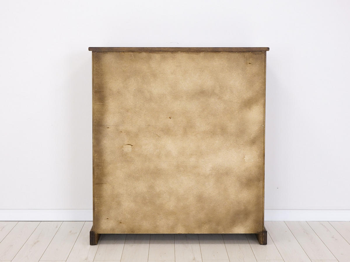 KOMMODE aus Massivholz Rustyk 5/6 - Dunkelbraun/Schwarz, Holz (112/125/45cm) - Seart