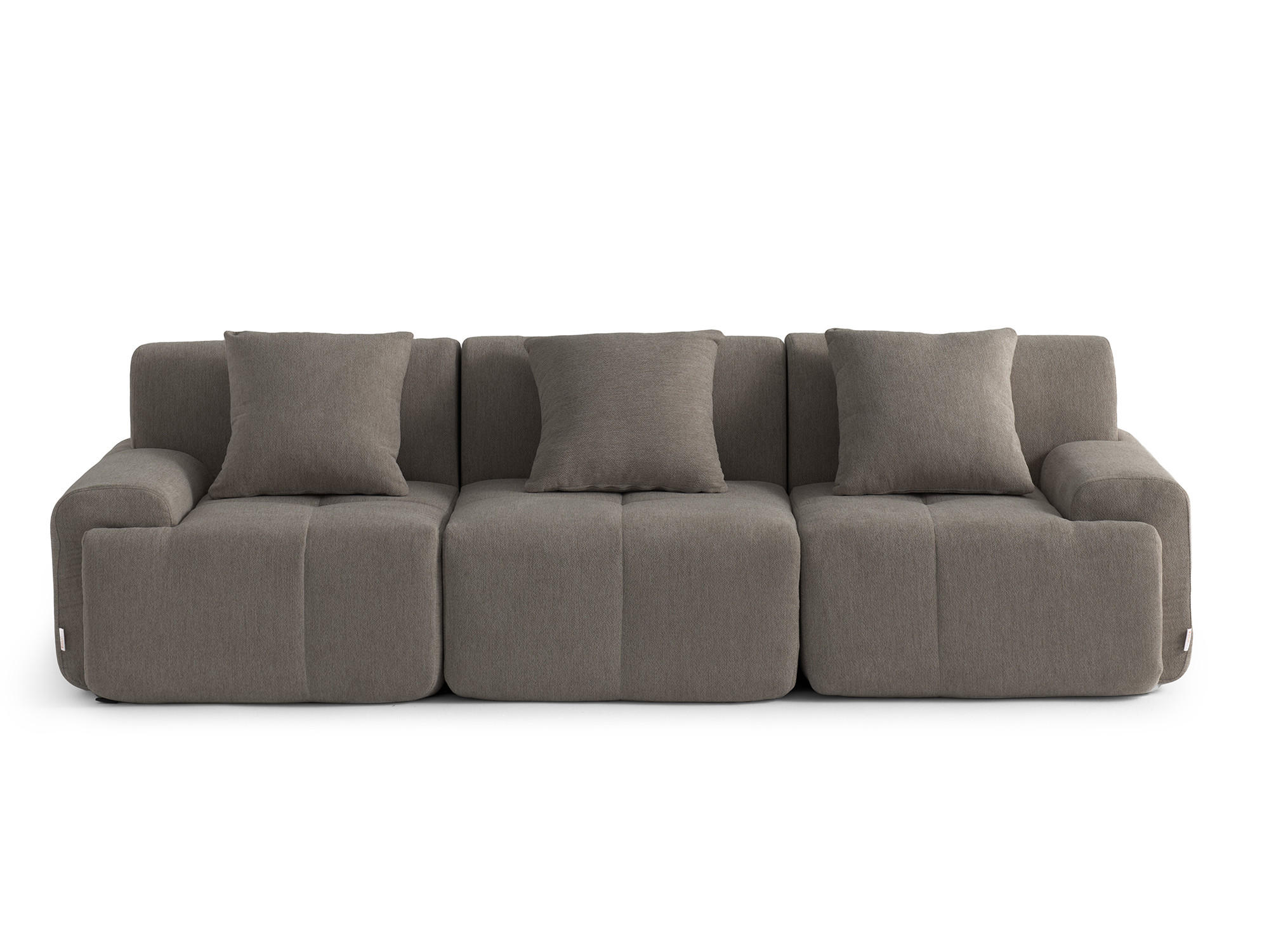 MILYsofa 3-Sitzer-Sofa Braun 260x73x95 cm