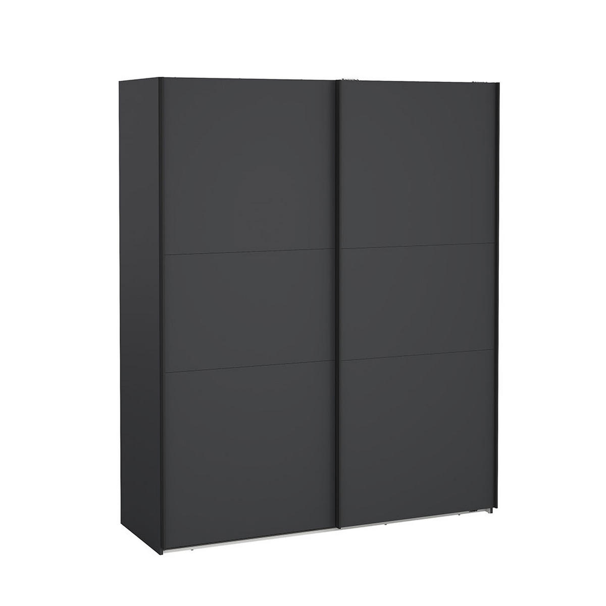 SCHIEBETÜRENSCHRANK, Como, Grau, Holzwerkstoff, 179 x 67 x 221 cm - Grau, Holzwerkstoff (179/221/67cm) - ebuy24
