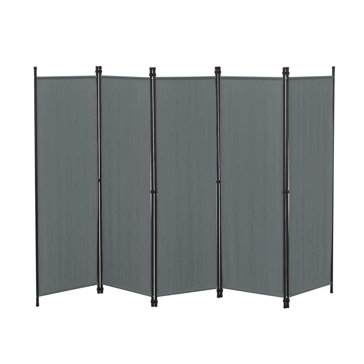 SICHTSCHUTZ Huesca - Dunkelgrau, Textil/Metall (250/2cm) - [en.casa]