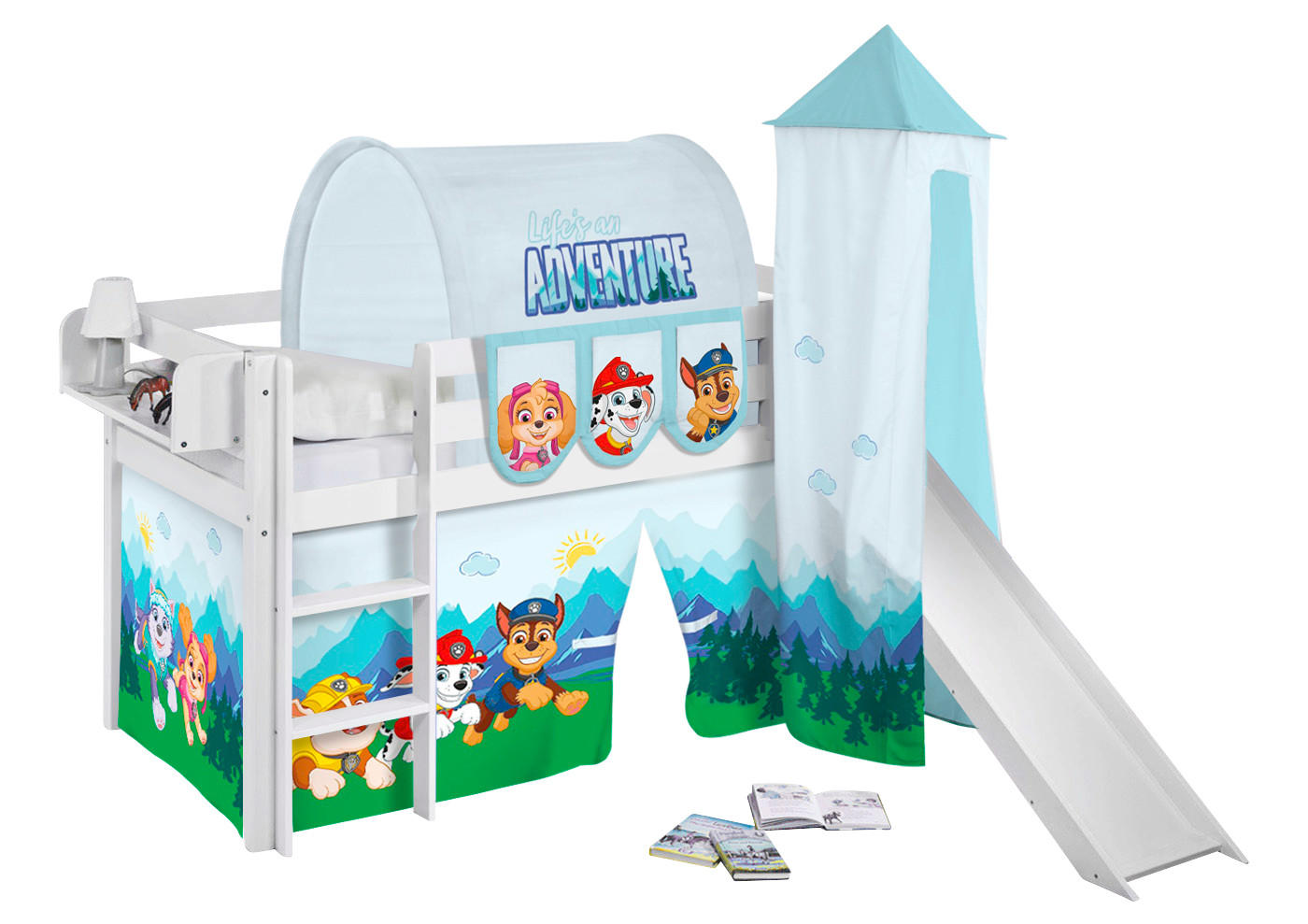 HÄNGETASCHEN Paw Patrol blau für Hochbett, Spielbett und Etagenbett - Blau, Textil - Lilokids