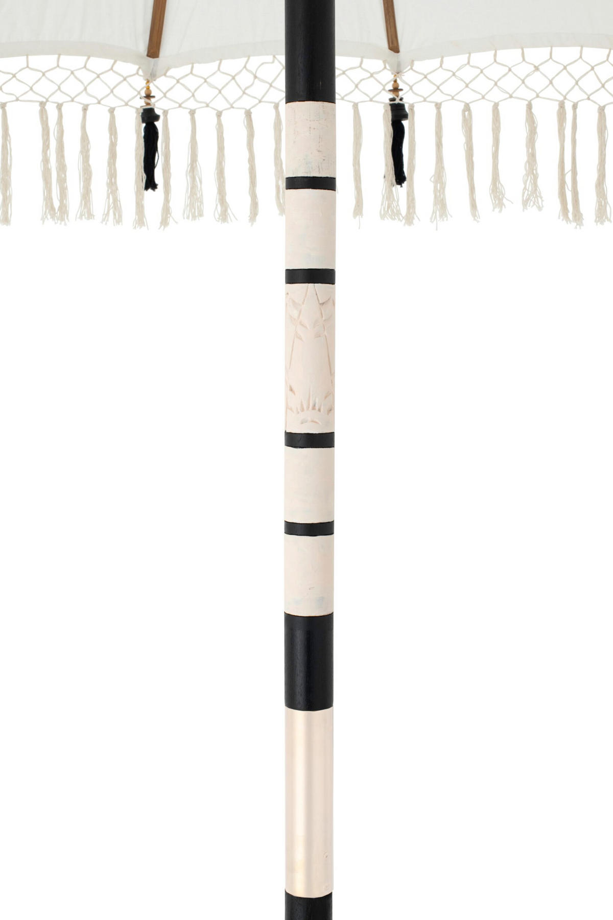 SONNENSCHIRM FLAVIE Beige - Beige/Schwarz, Holz (180/180cm) - J-Line