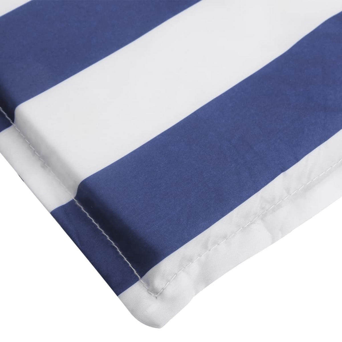 SONNENLIEGEN-AUFLAGE Blau&Weiss Gestreift Oxford-Gewebe - Blau, Textil (70/4/200cm) - vidaXL