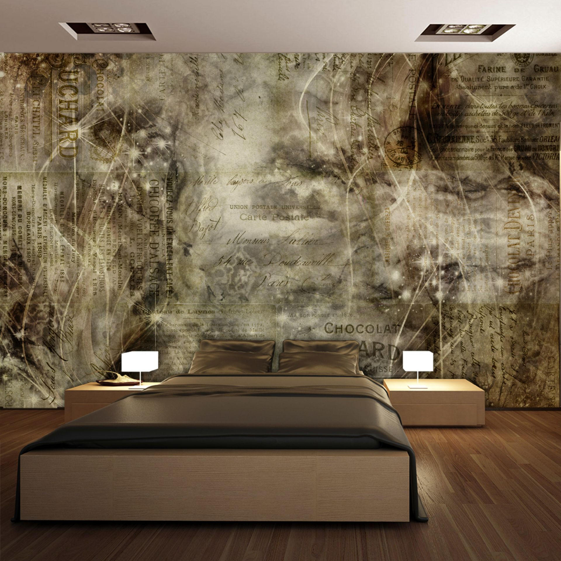 VLIESTAPETE Braun 300/210 cm - Braun/Grau, Textil (300/1cm) - KUNSTLOFT