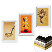 WANDBILDER 3er-Set - 20x30 cm Weißer Rahmen - Küchenthemen - Weiß, Kunststoff (20/30cm) - ArtPrintCave