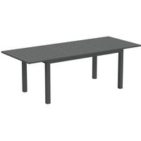 GARTENTISCH 220/90/73 cm grau aus Aluminium ausziehbar - Grau, Metall (220/90/73cm) - OKWISH