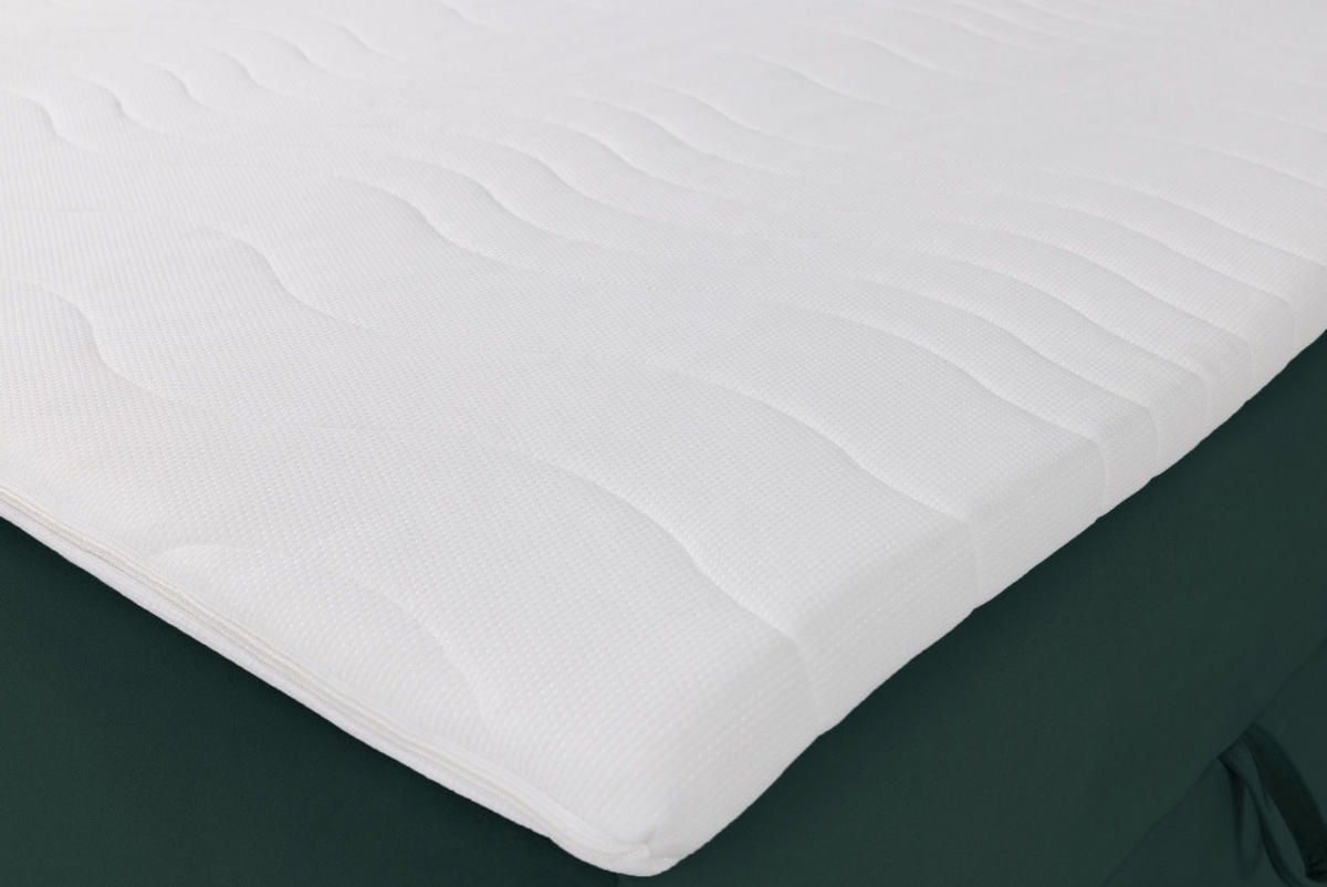 BOXBETT Daissy Flaschengrün Samt 160x200 cm - Grün, Textil (160/200cm) - Selsey