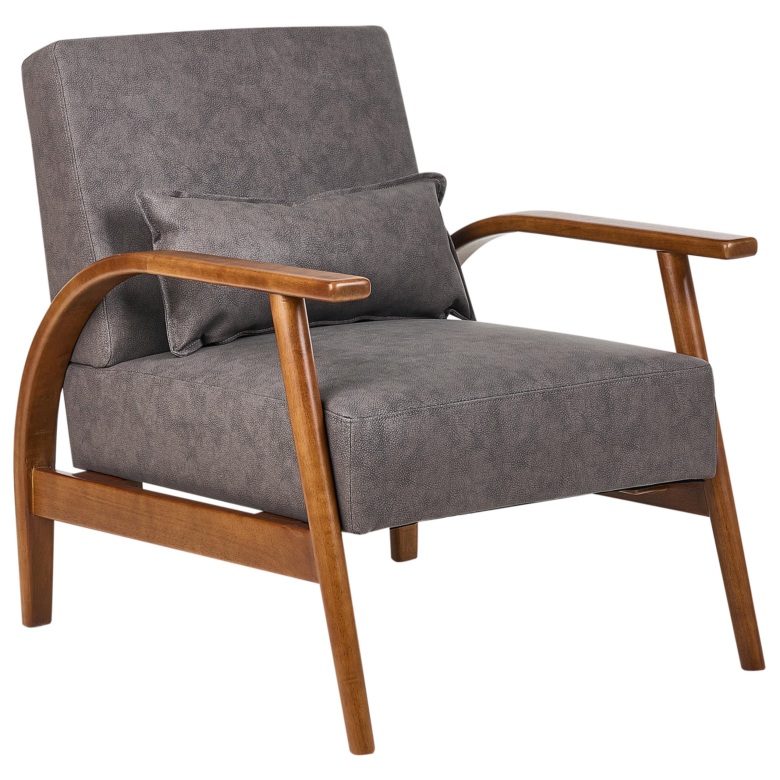 SESSEL Kunstleder Dunkelbraun Skara - Dunkelbraun/Braun, Kunststoff (70/83/88cm) - Beliani