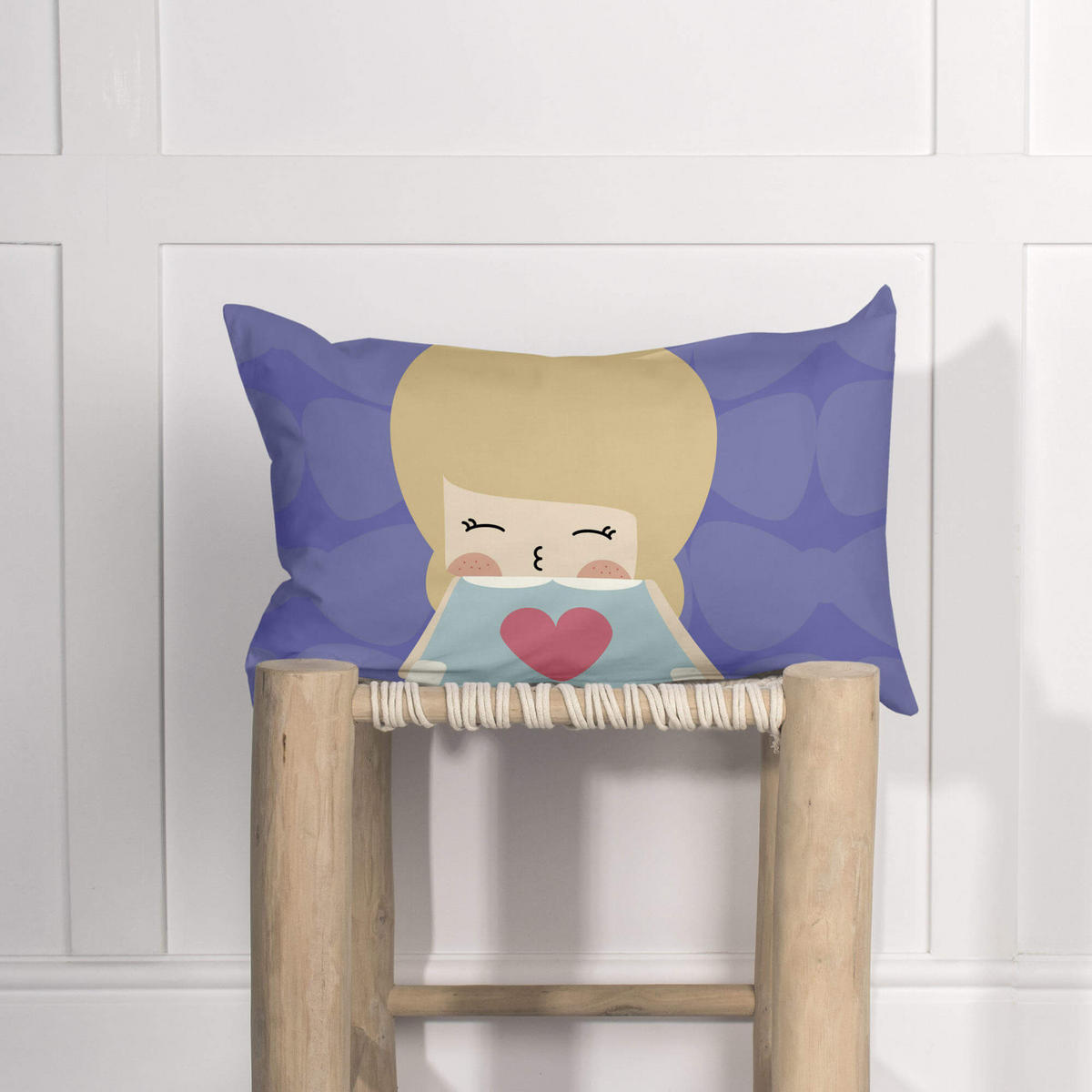 KISSENBEZUG moon dream 50x30 cm mehrfarbig - Multicolor, Textil (50/30cm) - Happy Friday