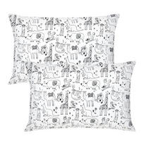 KISSENBEZUG 2er Set 40x60 cm Baumwolle Animal Family - Multicolor, Textil (40/60cm)