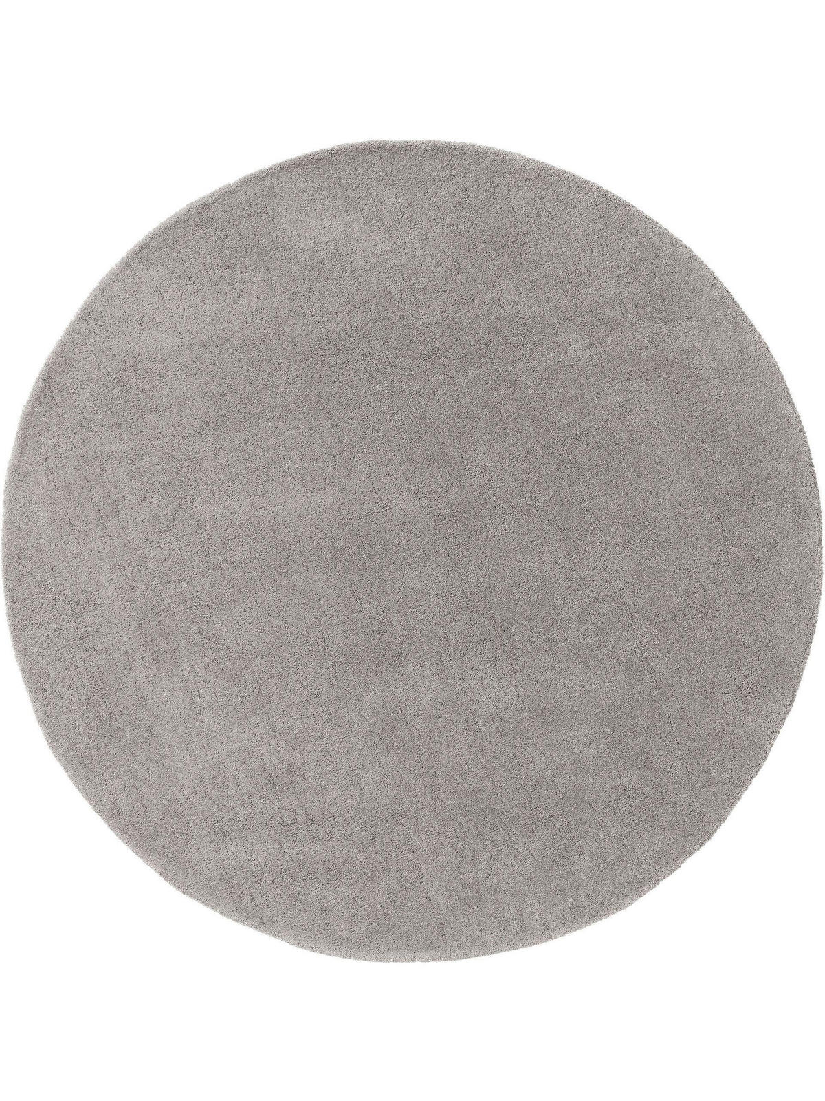 WOLLTEPPICH Bent Grau ø 200 cm rund - Grau, Textil (200/200cm) - benuta Nest