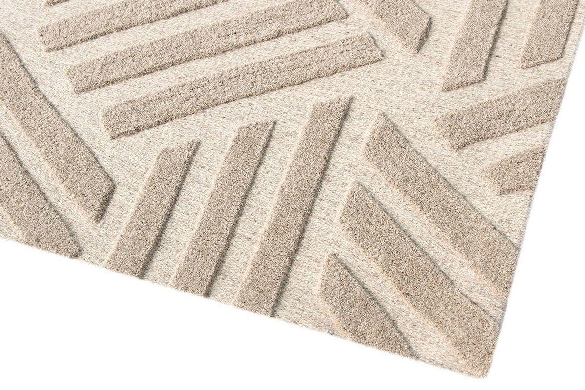 TEPPICH handgefertigt Natur beige - Beige, Naturmaterialien (120/170cm) - AFK Living