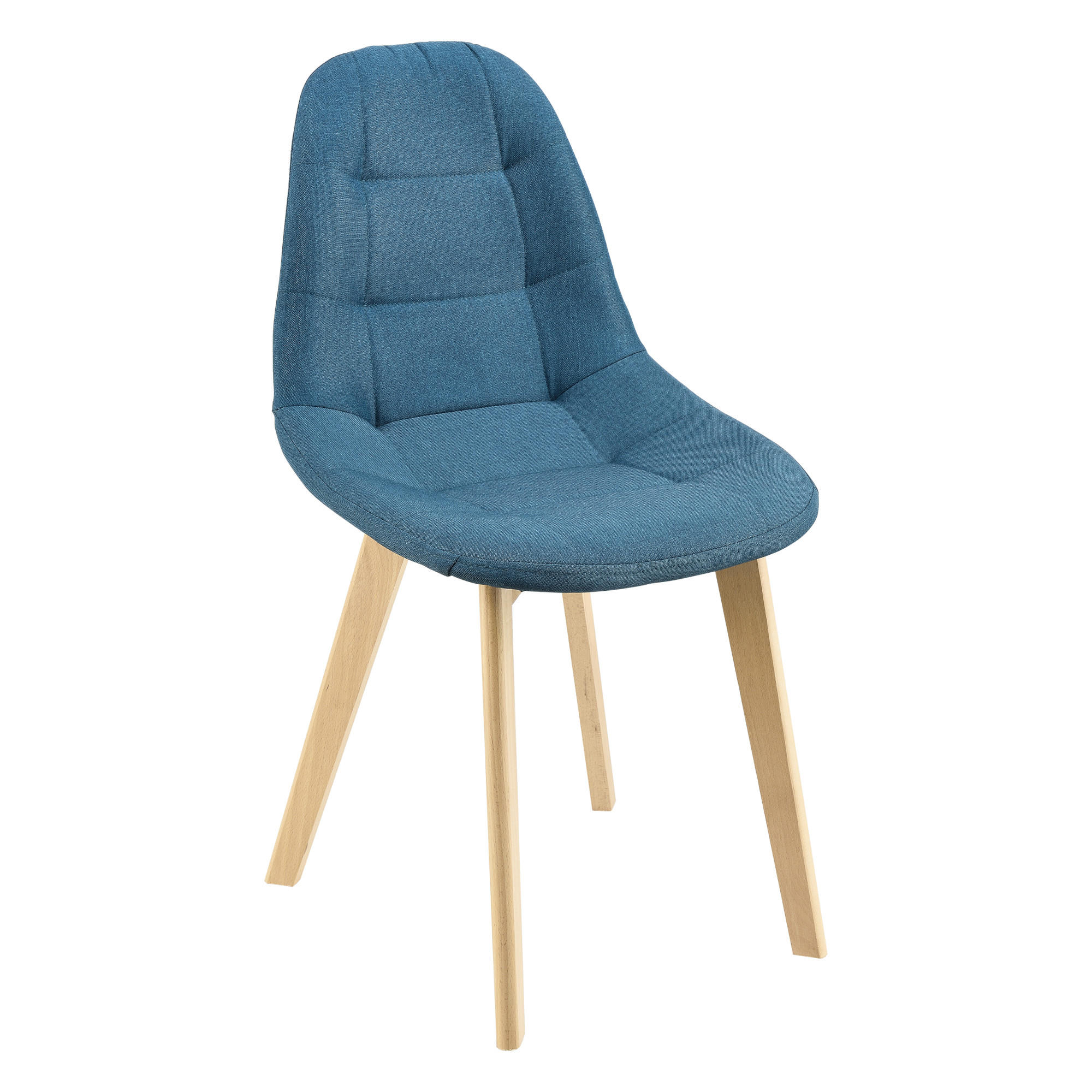 Thumbnail - [en.casa] Esszimmerstuhl, Blau, Textil, 53x86x47 cm, Esszimmer, Stühle, Esszimmerstühle, Vierfußstühle
