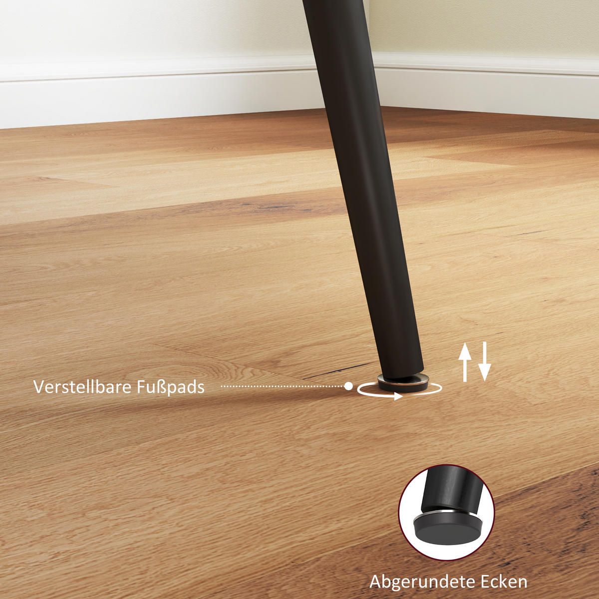 ESSTISCH ausziehbar 120/160 x 75 cm Küchentisch für 6-8 Personen Stahl, Natur - Naturfarben, Holzwerkstoff (160/75/77cm) - HOMCOM