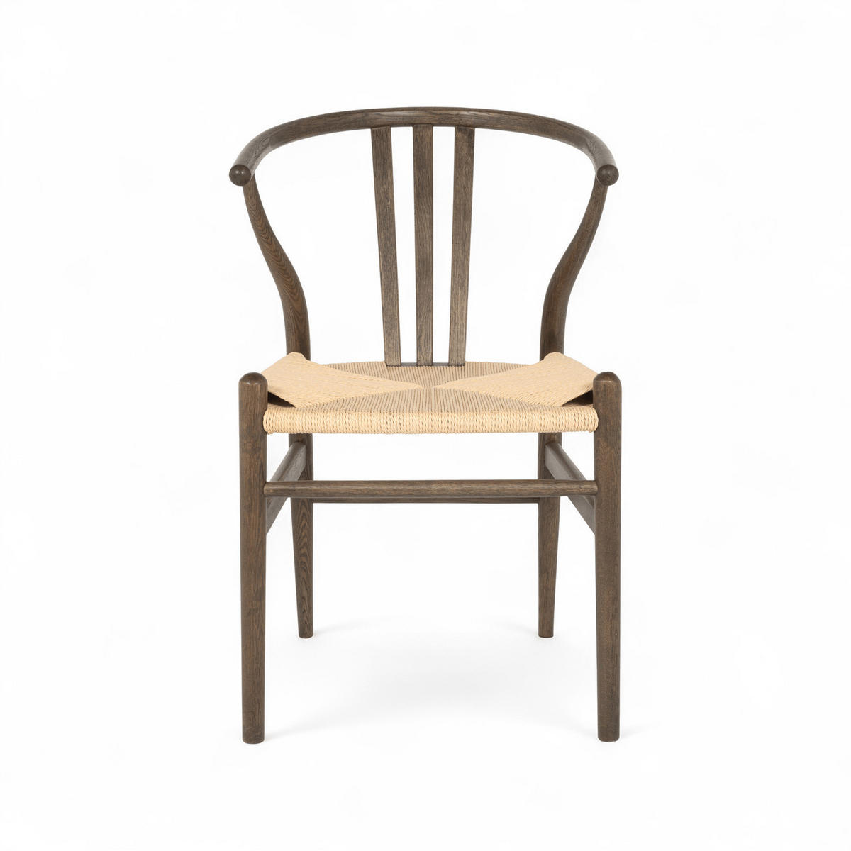 STUHL-SET 2 Stück in Rattan / Eiche Räuchereiche - Braun, Holz/Papier (52/78/58cm) - Furnhouse