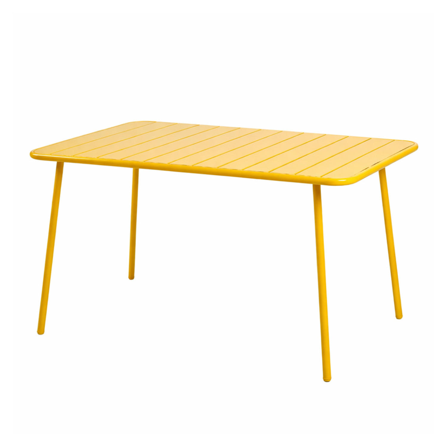 GARTENTISCH Bergame Gelb für 6 Personen - Gelb, Metall - Concept Usine