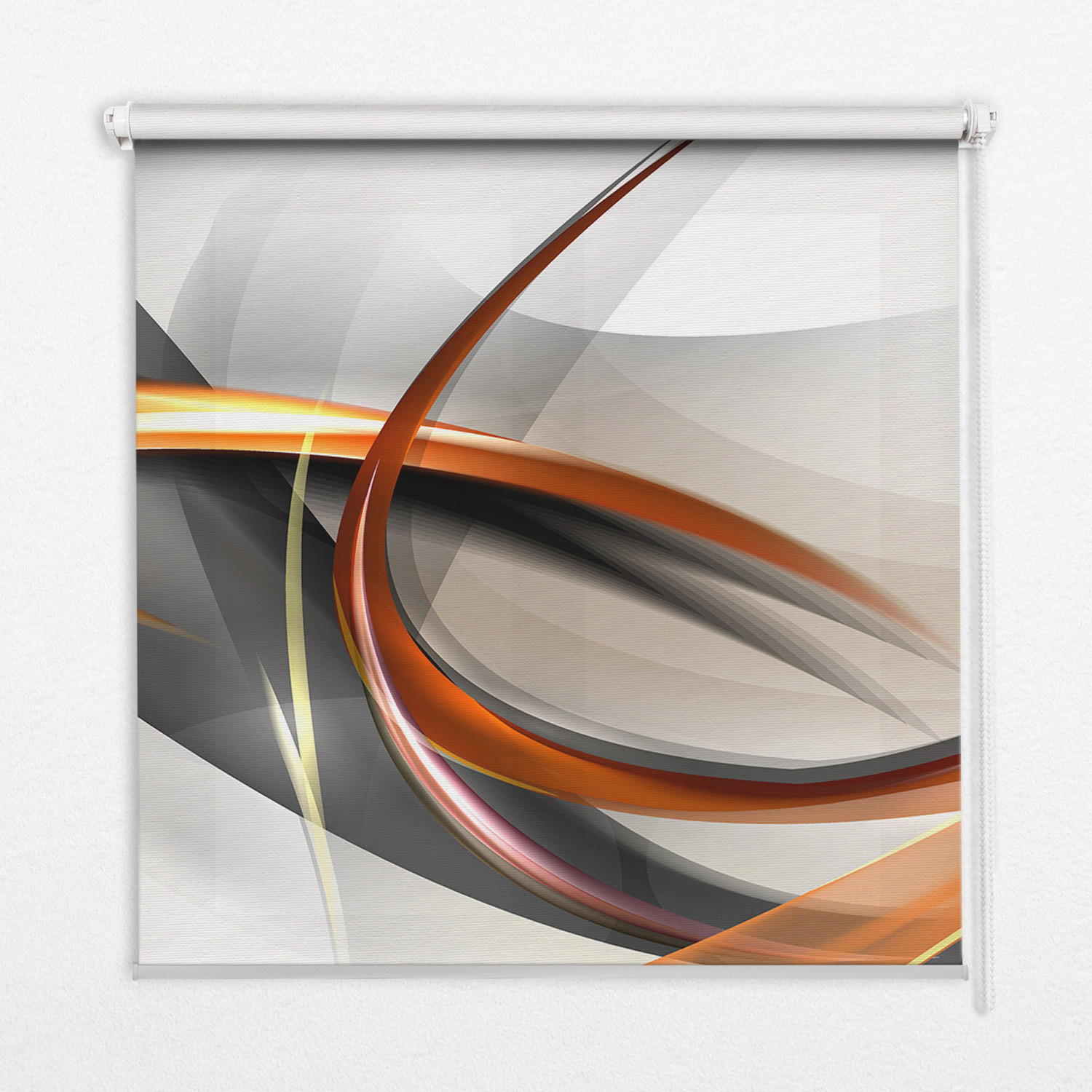 TULUP VNITŘNÍ roleta - okenní roleta - roleta - 100x180 cm - Oranžový čárový vzor