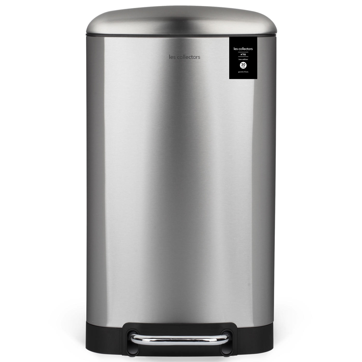 TRETMÜLLEIMER 30L - inox edition N°712 - Silberfarben, Metall (34/61.5/32.5cm) - Les Collectors