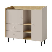 KOMMODE – 125 cm – ALESSIO System – Beige - Beige, Holzwerkstoff (125/115/42cm) - hi-markt