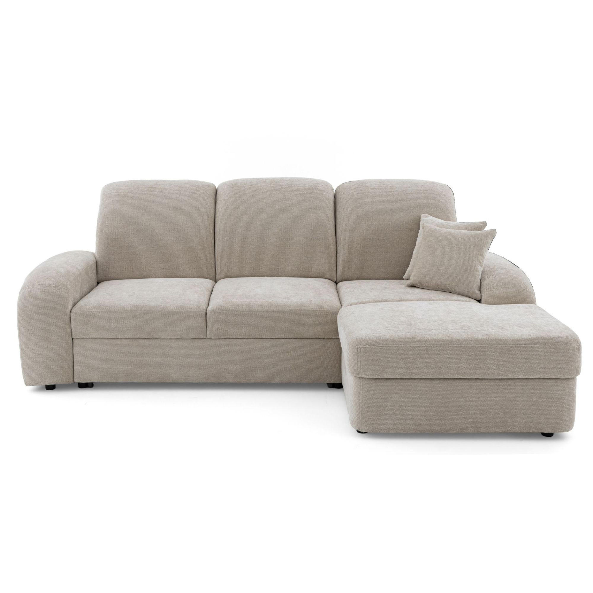 Muffo Ecksofa Beige 250x160 cm
