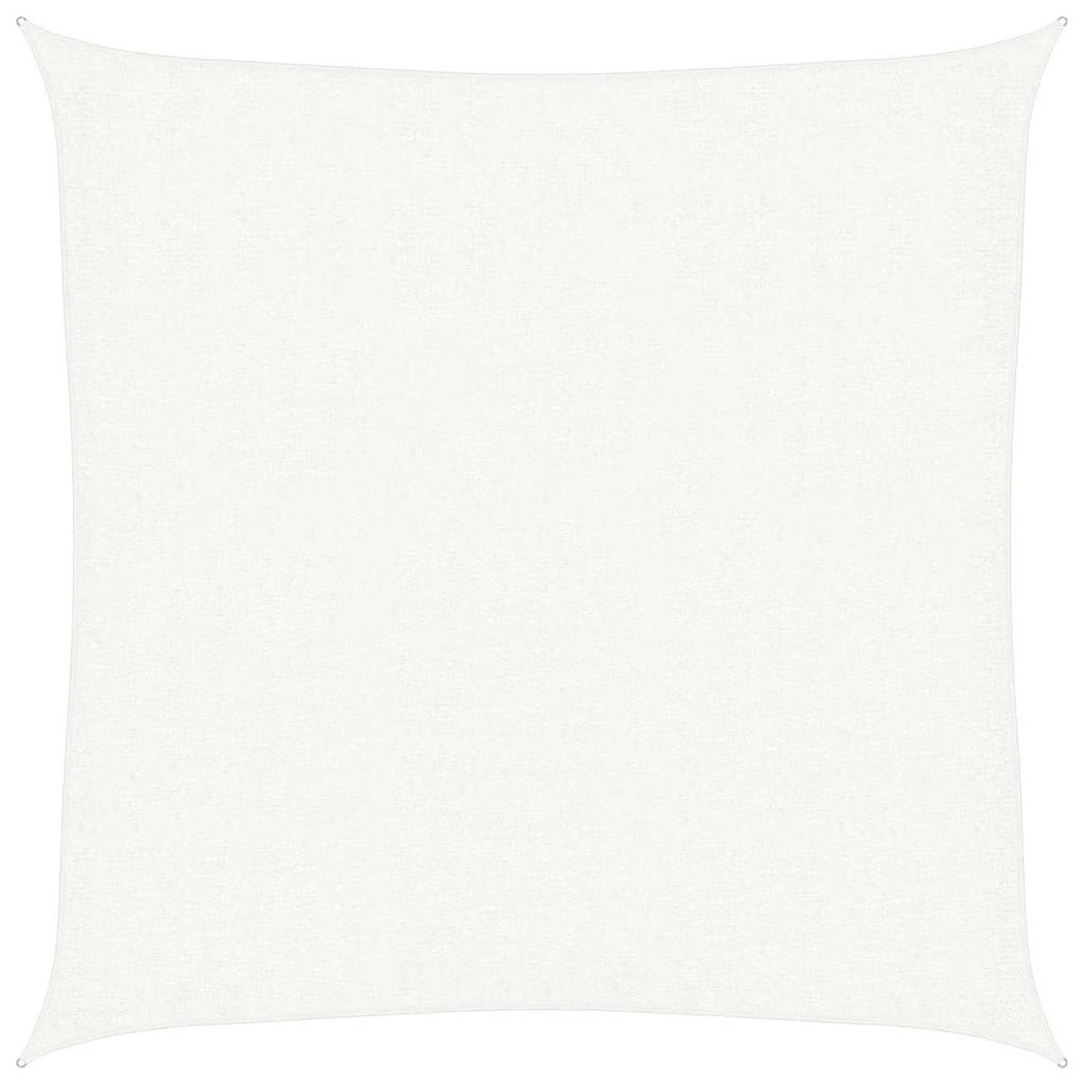 SONNENSEGEL 160 g/m² Weiß 3x3 m HDPE - Weiß, Textil (300/300cm) - furnicato