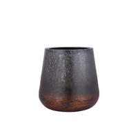 TOPF Nouska Schwarz 48/48/48cm - Schwarz, Metall (48cm) - PTMD Collection