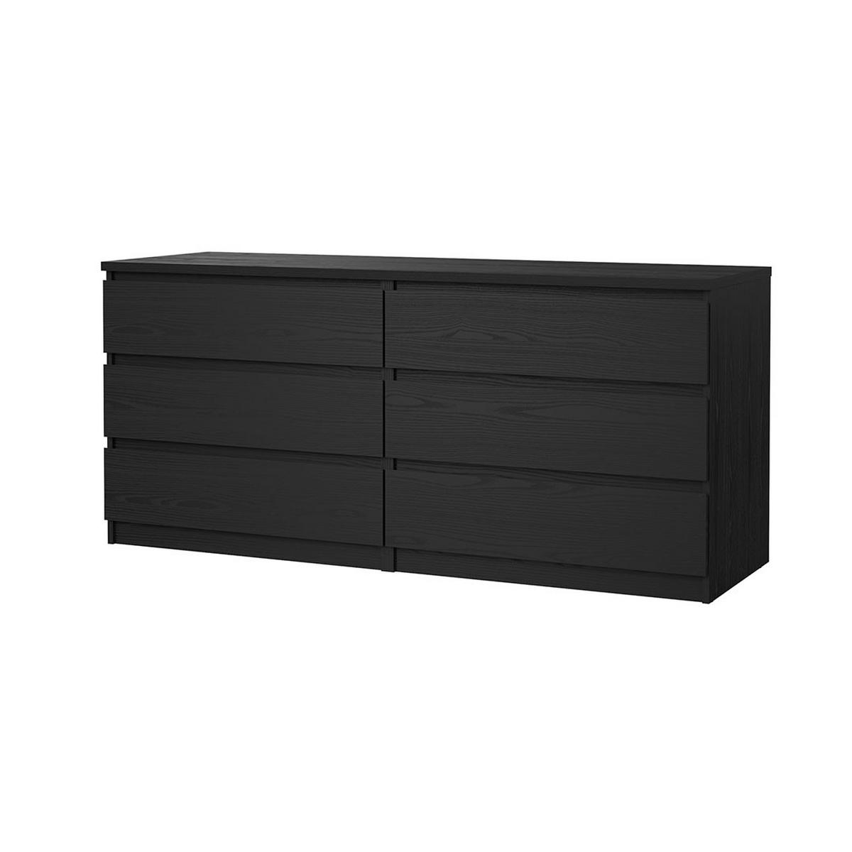 KOMMODE, Naia, Schwarz, Holzwerkstoff, 154 x 50 x 68 cm - Schwarz, Holzwerkstoff (154/68/50cm) - ebuy24