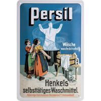 BLECHSCHILD 20/30 cm Persil Wäsche wasche Dich selbst - Multicolor, Metall (20/30/0.2cm) - Nostalgic-Art