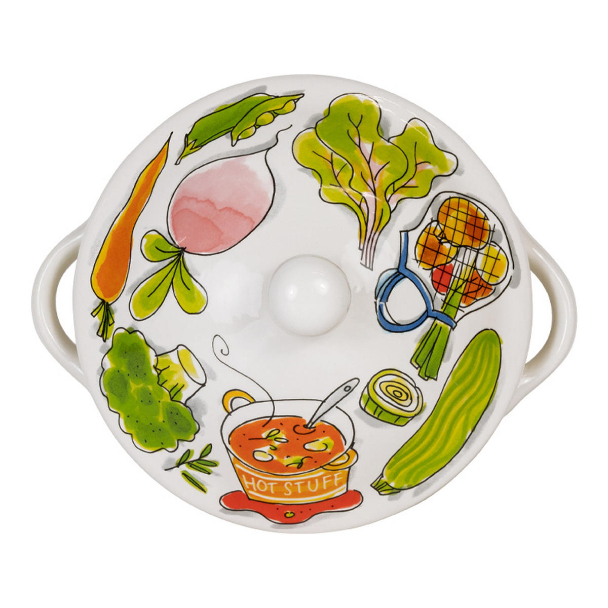 SCHALE Heiße Suppe in Bunt - 23cm - Multicolor, Keramik (21.5/18/21.5cm) - Blond Amsterdam