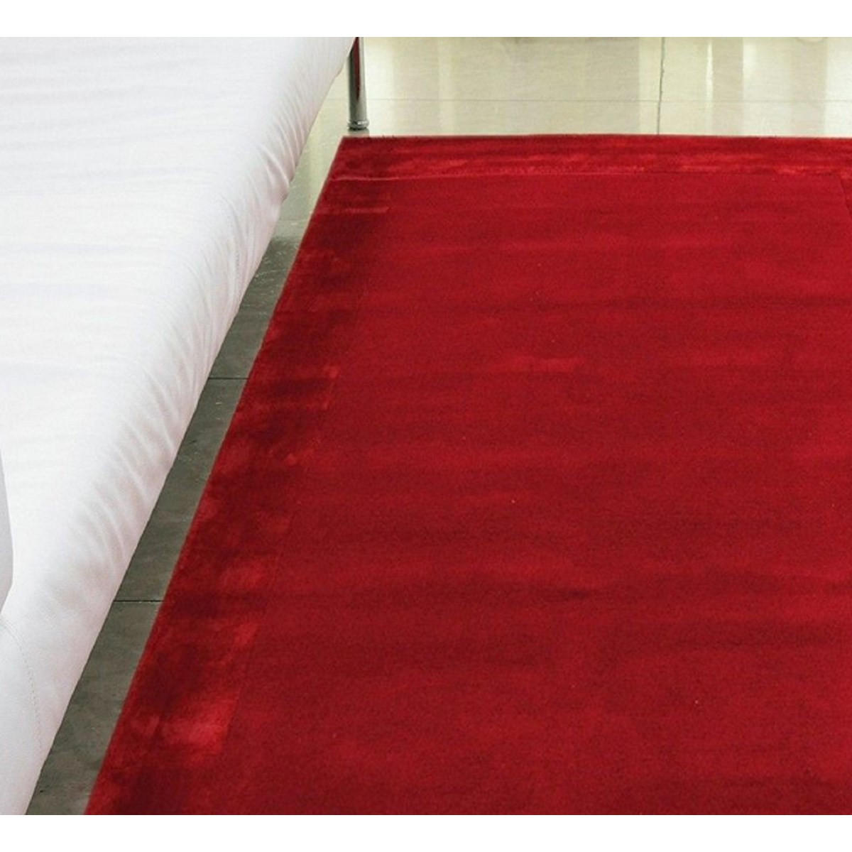 TEPPICH Handgetufteter aus reiner Wolle TOSCA Rot 160 x 230 cm - Rot, Naturmaterialien (160/230cm) - Novatrend