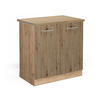 SPÜLENUNTERSCHRANK R-Line Artisan-Eiche 80 cm, AP Eiche - Honigeiche/Eiche Wotan, Holzwerkstoff (80/81.6/60cm) - Vicco