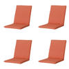 GARTENSTUHLKISSEN Panama 97/49 cm 4er-Set - Orange, Textil (49/6/97cm) - Madison