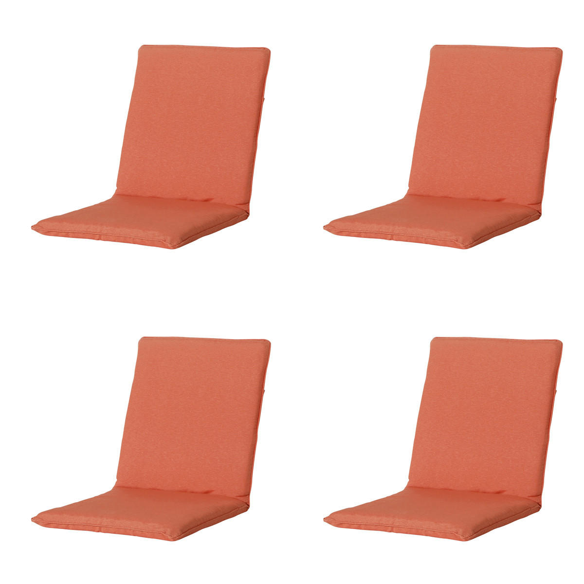 GARTENSTUHLKISSEN Panama 97/49 cm 4er-Set - Orange, Textil (49/6/97cm) - Madison