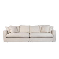 SOFA 3-SITZER Sense Crème - Beige/Creme, Textil (266/85/113cm) - Zuiver