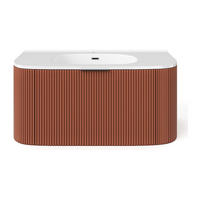 EINZELWASCHTISCH - 99 cm x 50 cm - Holz, Platte - Terracotta - LOMERI - Terracotta, Holz (99/45/50cm) - Vente-Unique
