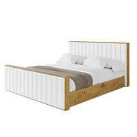 POLSTERBETT mit Bettkasten, Fußteil und Lattenrost, Boxbett mit Matratze H3/H4 - ENZO4-Z 120x200 Weiß Kunstleder - Weiß Hochglanz, Holzwerkstoff/Textil (120/200cm) - ALTDECOR