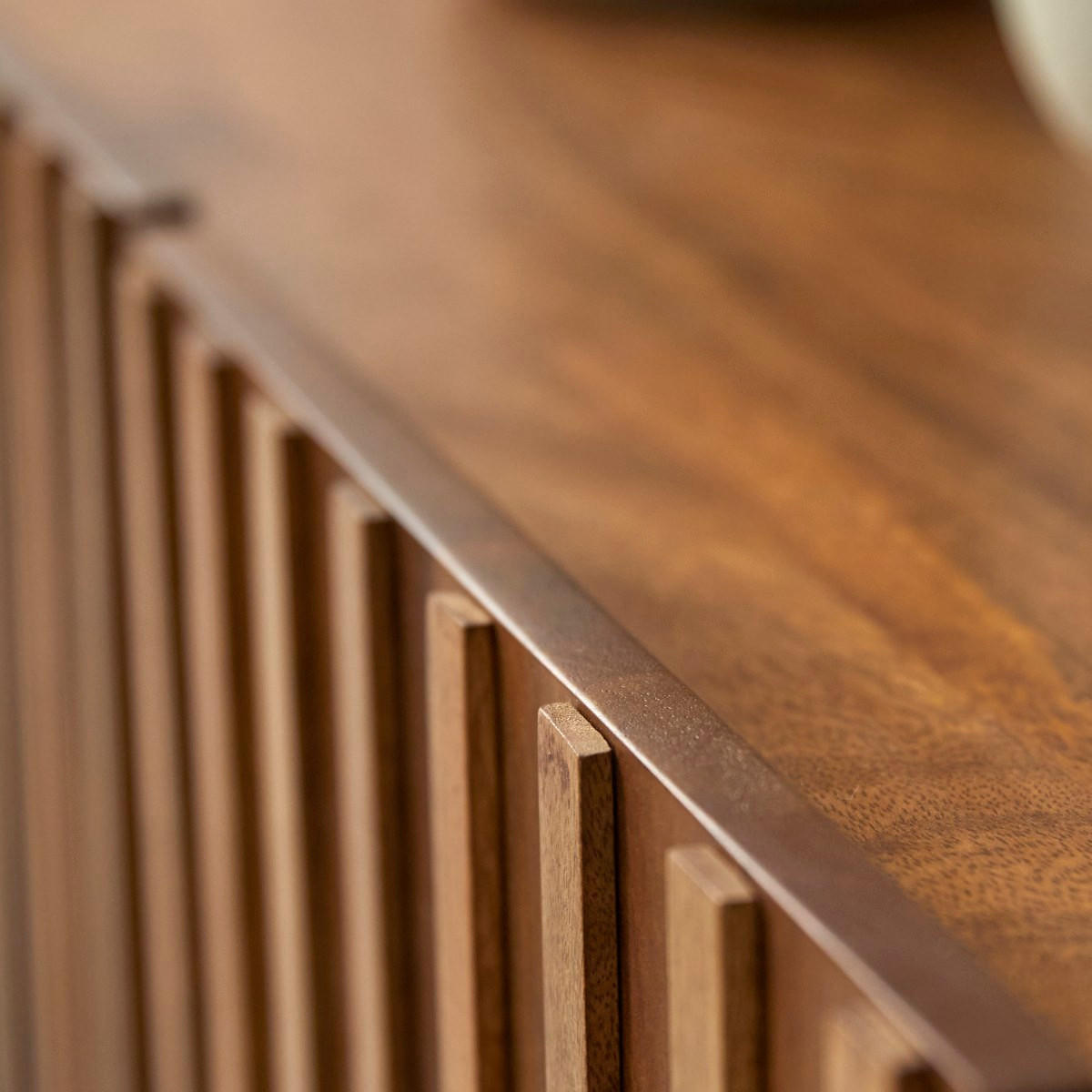 TV-SCHRANK Milo Dunkelbraun aus Mango - Dunkelbraun, Holz (140/55/40cm) - Tikamoon