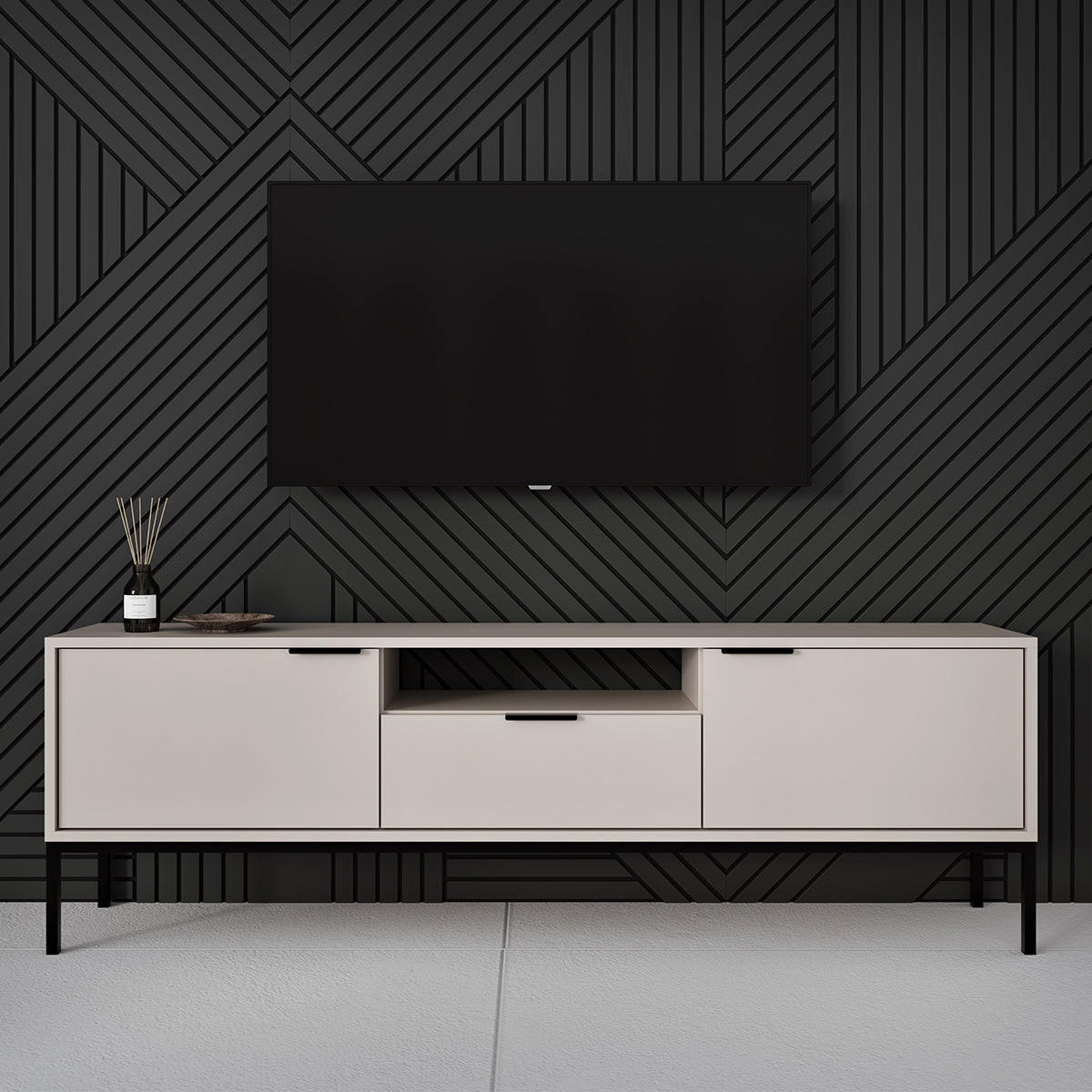 TV-MÖBEL Seattle Kaschmir - Beige, Holzwerkstoff (175/56.4/33cm) - Petits-meubles