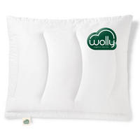 KOPFKISSEN MERINOWOLLE Schurwolle medium - Weiß, Naturmaterialien/Textil (70/90cm) - wolly