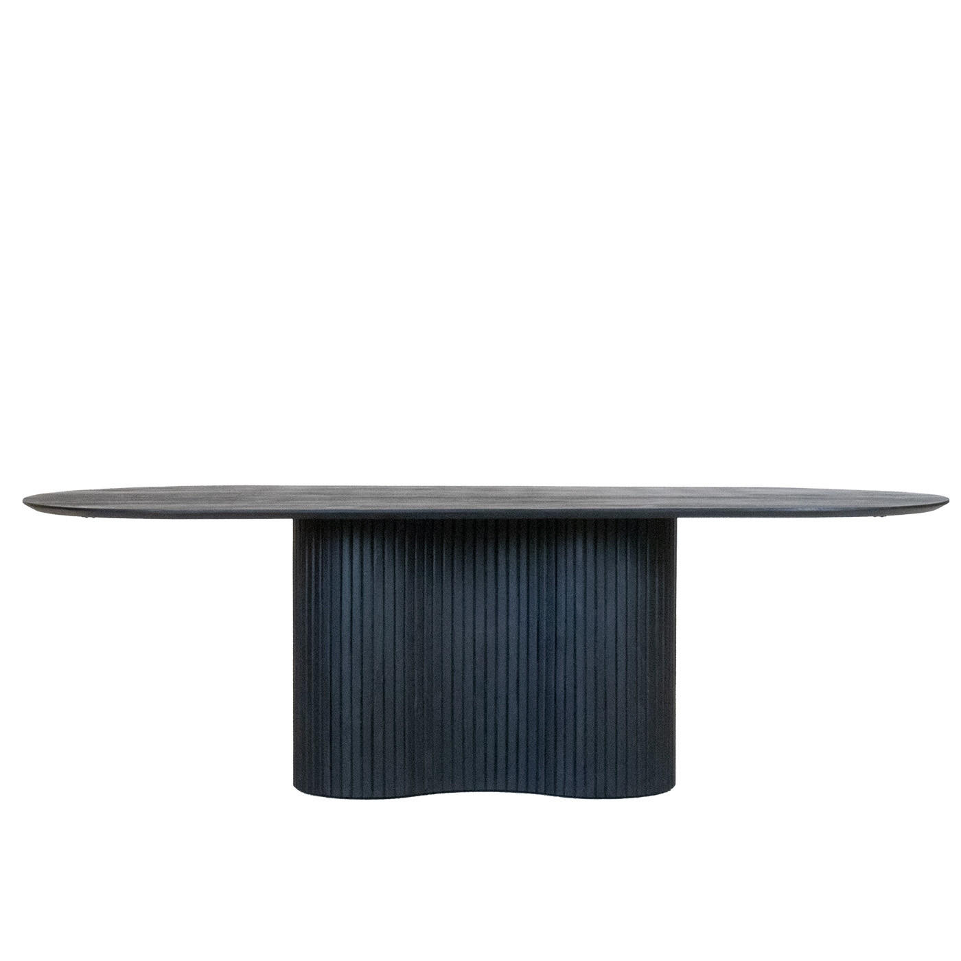 ESSTISCH oval aus Holz 240cm, schwarz - Schwarz, Holz (240/100/77cm) - Giga Meubel