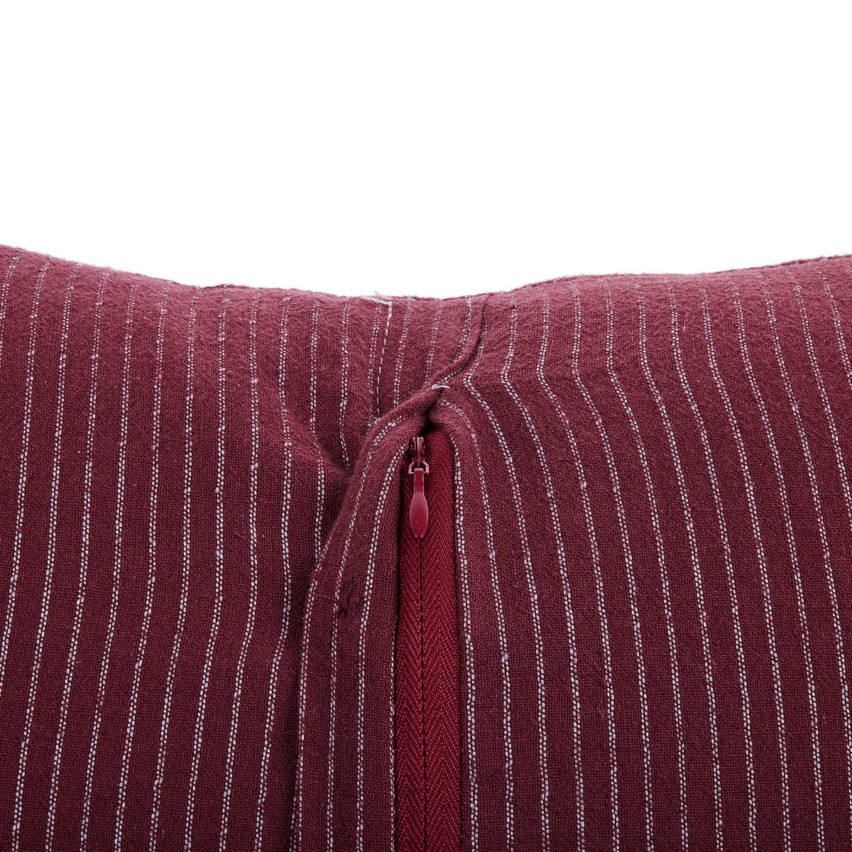 DEKOKISSEN Rot 45/45 cm Campanula - Rot, Textil (45/45cm) - Beliani