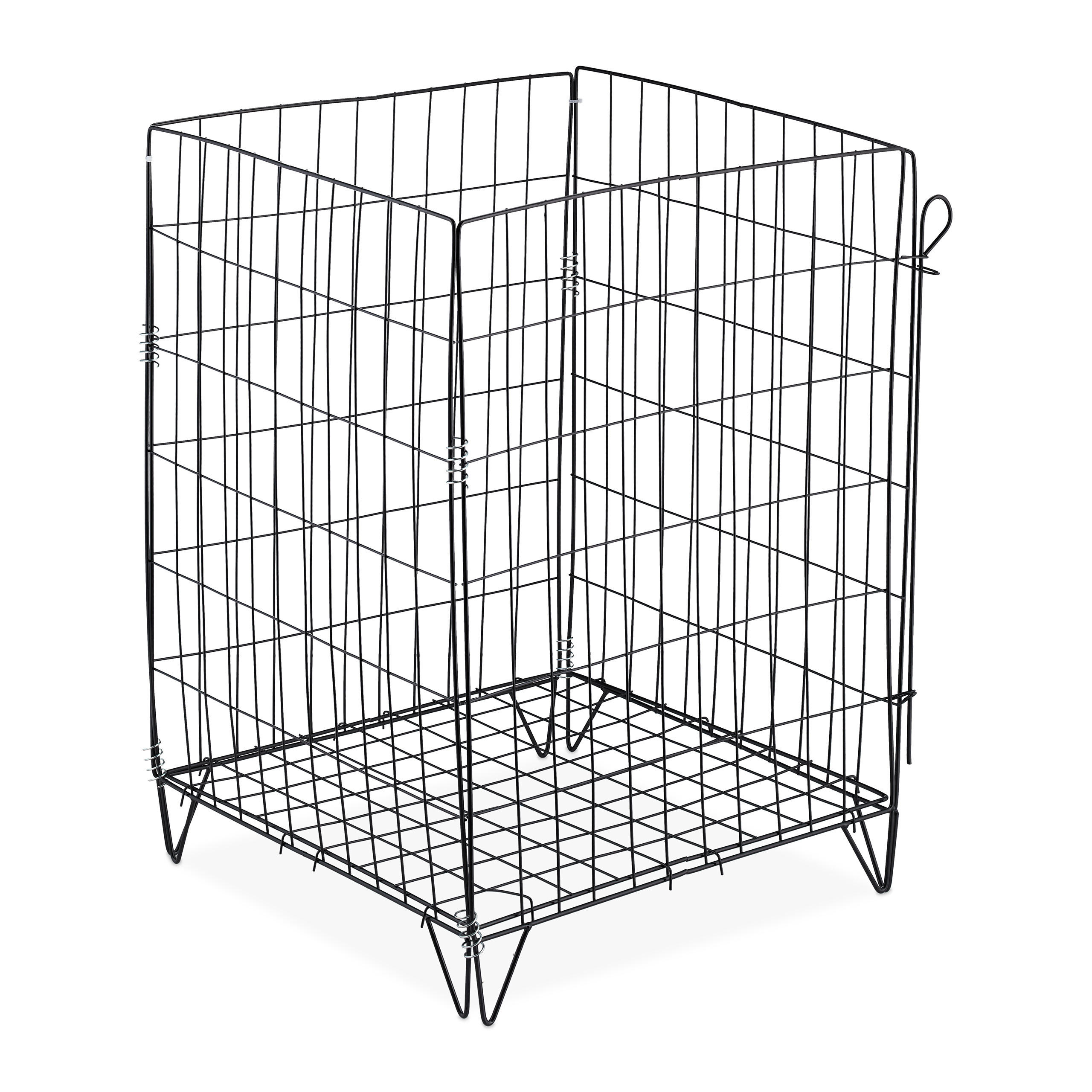 KOMPOSTER Metall - Schwarz, Metall (46/68/46cm) - Relaxdays