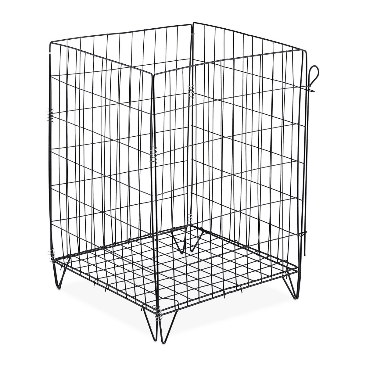 KOMPOSTER Metall - Schwarz, Metall (46/68/46cm) - Relaxdays