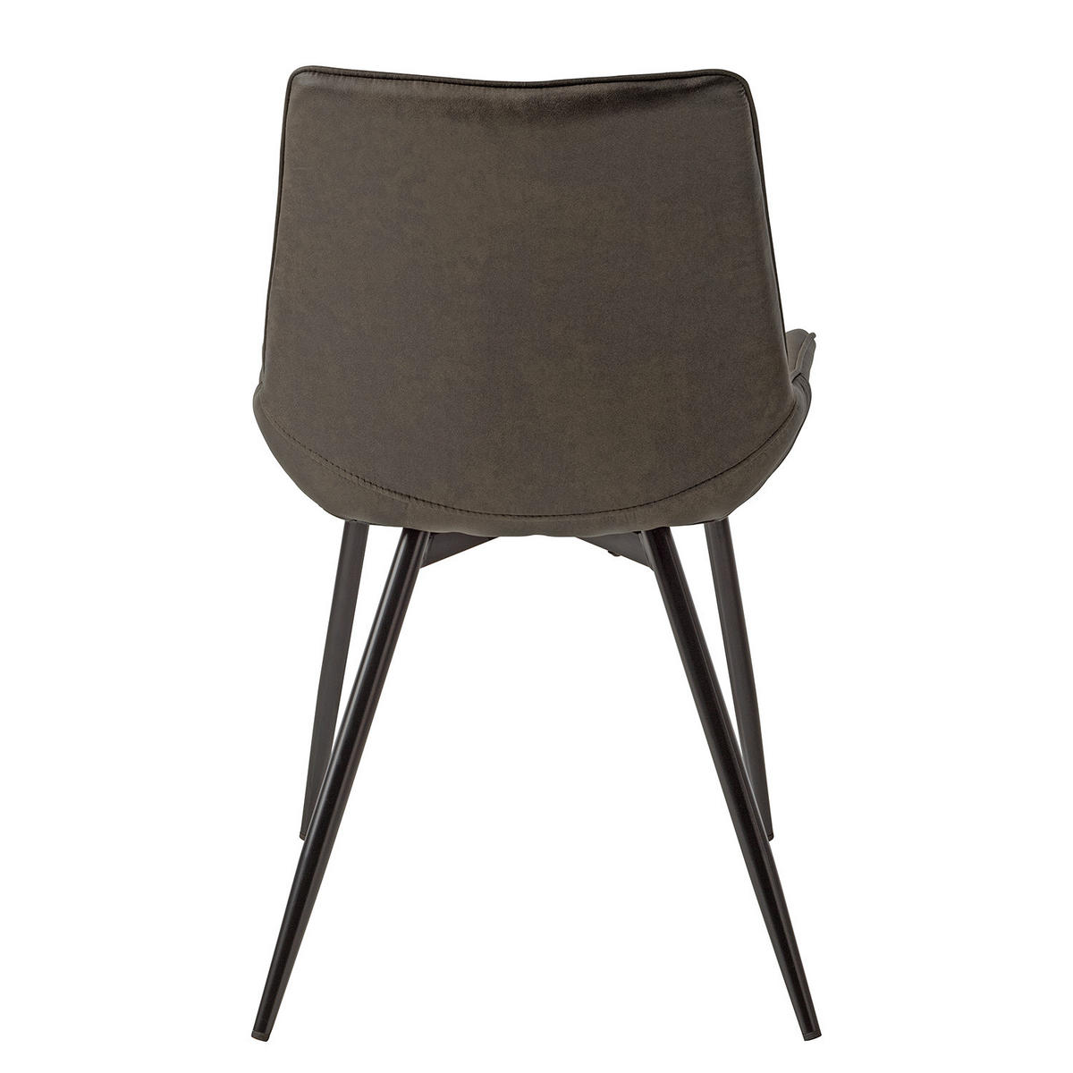 POLSTERSTUHL - Anthrazit, Textil/Metall (54/86/62cm) - home24