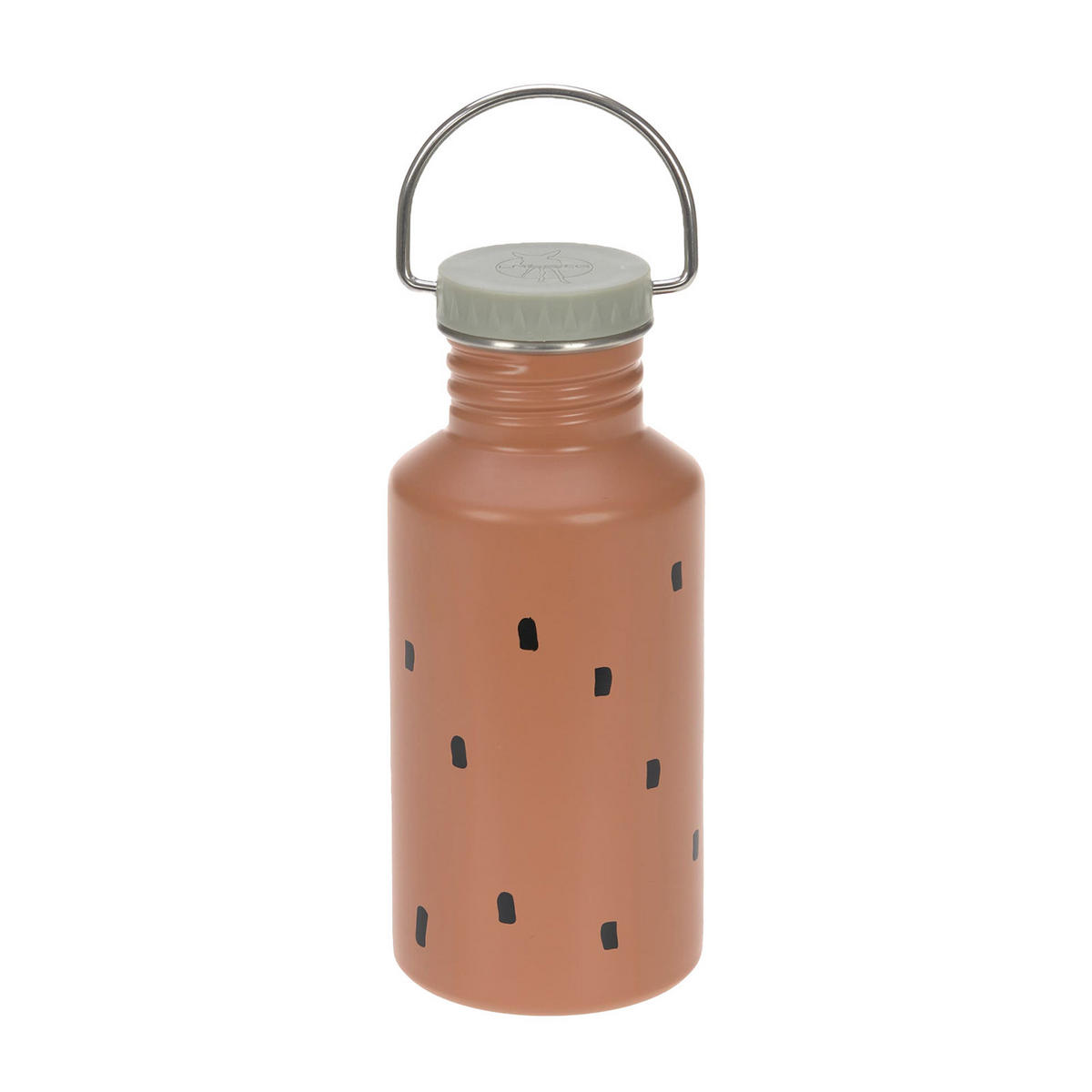 EDELSTAHL TRINKFLASCHE Happy Prints Karamell 500 ml - Braun, Metall (0.5L) - Lässig