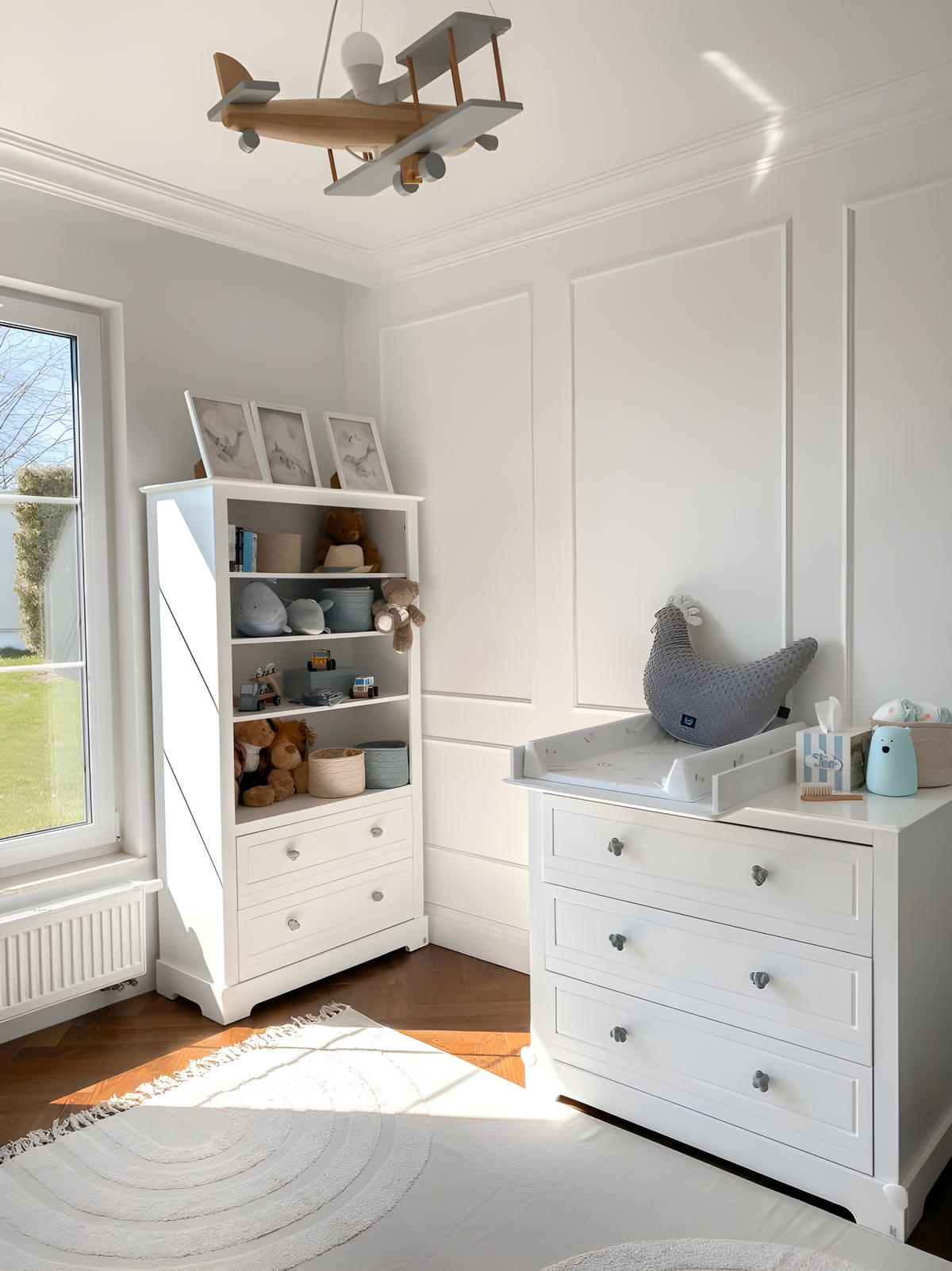 KINDERREGAL Marylou Weiß - Weiß, Holzwerkstoff (95/175/41cm) - RAUMHIRSCH FURNITURE