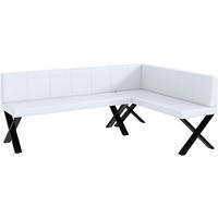 ECKBANK PETER_X - Weiß, Leder (142/196cm) - Meblini