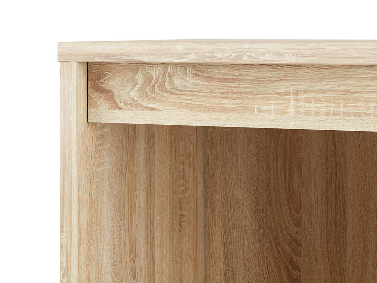 STAURAUMSCHRANK Avo Eiche Sonoma, Absetzung austauschbar 69 / 34 / 200cm - Braun/Sonoma Eiche, Holz/Holzwerkstoff (69/200/34cm) - Feldmann-Wohnen