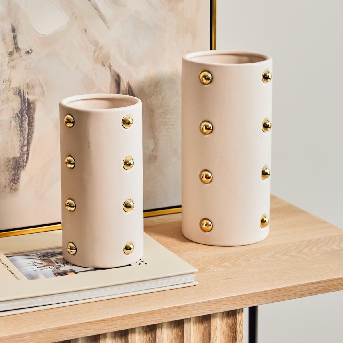 VASE Boka - Beige, Keramik (25cm) - home&you