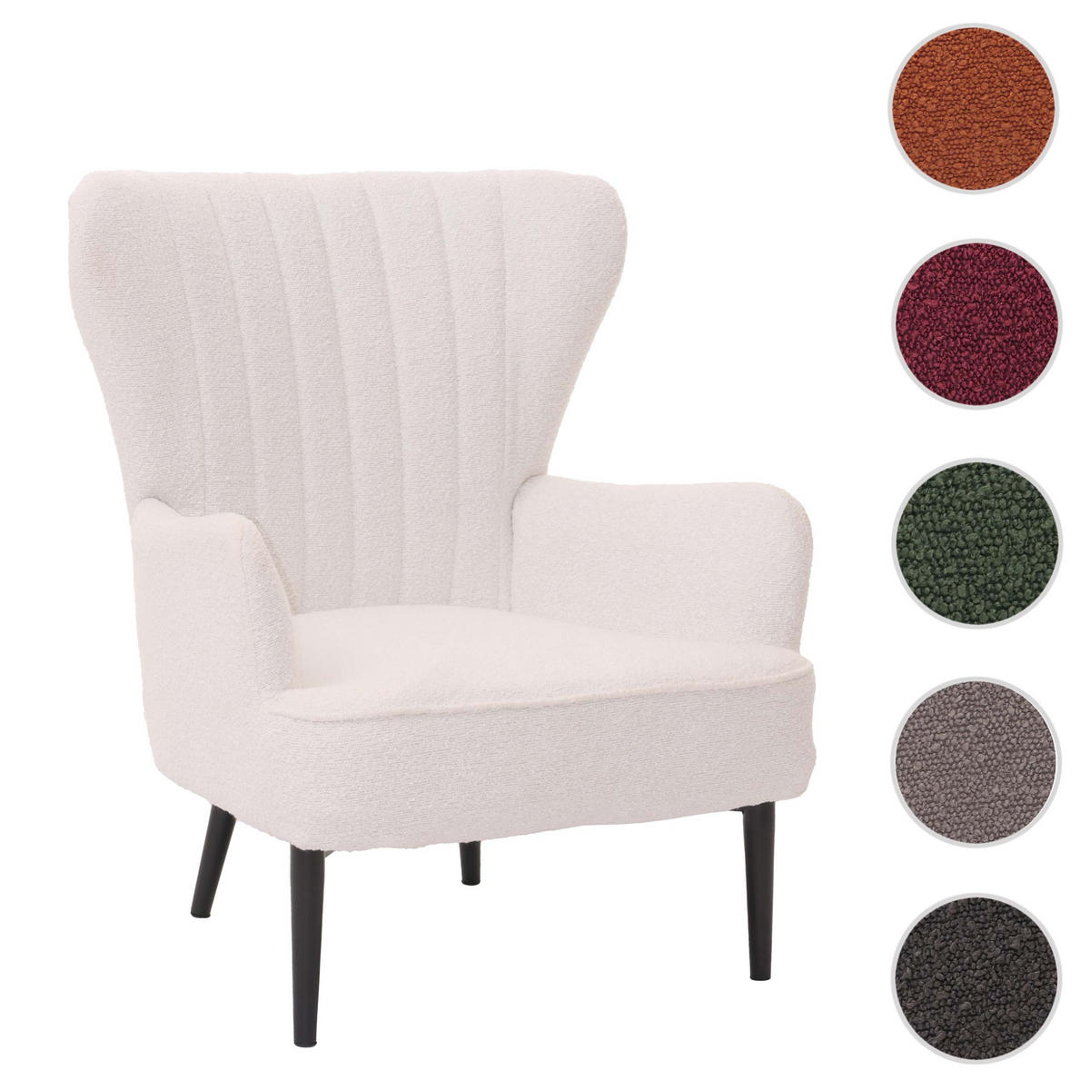 LOUNGE-SESSEL Weiß - Weiß, Textil (75/80/78cm) - MCW